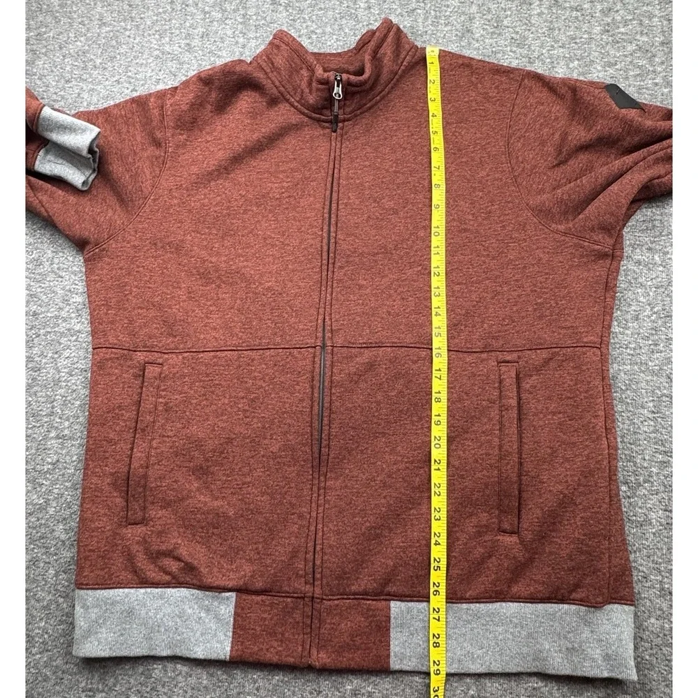 The‎ North Face Jacket Mens Sz XL Red Gray Fleece Full Zip Hiking Y2K Gorpcore